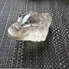 天然石ローズクォーツの銭蛙　置物　彫り物m.126 天然石ローズクォーツの銭蛙 置物 彫り物m.126 - メルカリ