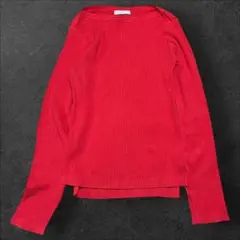 MACPHEE コットンリブボートネックプルオーバーのサムネイル