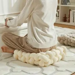 핸드메이드 우븐 쿠션 1피스 다용도 스퀘어 소파/의자/사무용