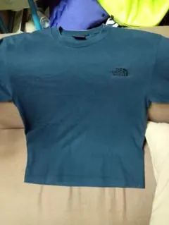 THE NORTH FACE Tシャツ（L） ネイビー 刺繍ロゴ