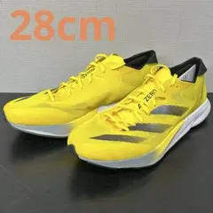 アディダス アディゼロ ジャパン 8M 28cm イエロー ブラック ランニング