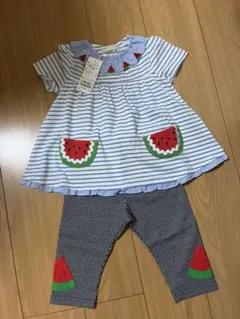 新品　ベイビーチアー 100cm 半袖Tシャツ　パンツ　スイカ　セットアップ