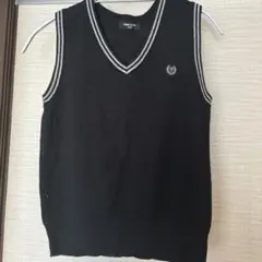 COMME CA ISM キッズ ニットベスト 150A ブラック