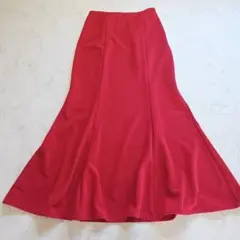 ELENCARE DUE　マーメイドスカート　ロング　Ｆ　赤　ウエストバックゴムのサムネイル