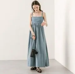 【mystic】ニット切替キャミワンピース