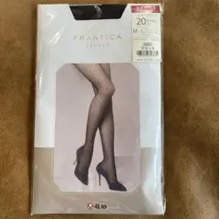 福助 FRANTICA パンティストッキング 20デニール M-L ブラック