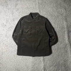 ヴィンテージ　コーデュロイ　ジャケット　90s カーキ　ジップアップ　古着　緑