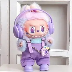 ラブブ 洋服 オーバーオール ヘッドフォン パープル