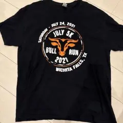 GILDAN BULL RUN 5K Tシャツ XL 黒