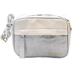 ショルダーバッグ 斜め掛けバッグ ワンショルダー シルバー 軽量 ミニバッグ