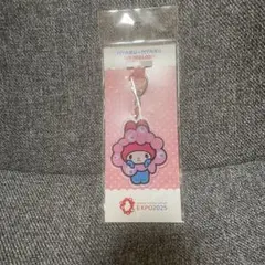 万博　ミャクミャク　マイメロディー　アクリルキーホルダー