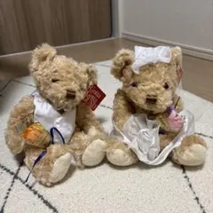 ウェディング　くま　　テディベア　ぬいぐるみ　ウェルカムスペース