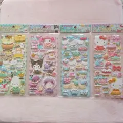 【新品】サンリオ　ファッションコーディネートシール　ボンボンドロップシール　4点