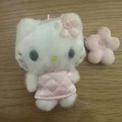 サンリオ ハローキティ キティ マスコットホルダー ピンク　キルトシリーズ