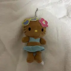 ハローキティ ぬいぐるみ 水着キーホルダーストラップマスコットビキニ日焼けキティ