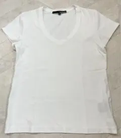 ホワイト Vネック Tシャツ 半袖