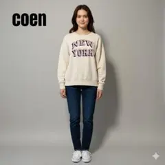 coen コーエン　NEW YORK トレーナー　裏起毛