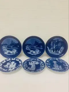 ビンテージ　Ｌac China 北米風魚型皿　山五陶業　大皿＆小皿5枚セット ビンテージ Lac China 北米風魚型皿 山五陶業 大皿＆小皿5枚セット