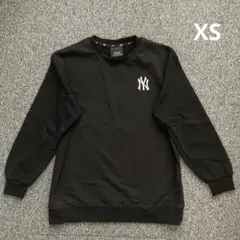 美品ニューヨーク・ヤンキース 長袖カットソー 黒 XS