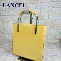 LANCEL 　ランセル 　 ハンドバッグ　レザー　持ち手金具　ベージュのサムネイル