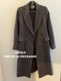 極美品【ユニクロ】＆ イネス.ド.ラ.フレサンジュ 毛70% ロングコートS