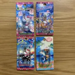 ハローキティ ストラップ　4個セット（四国・沖縄・水族館）　ご当地キティ