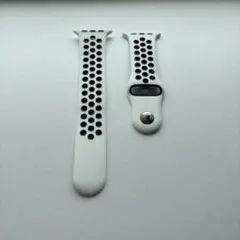 Apple Watch スポーツバンド シリコン製 白×黒　38-42mm