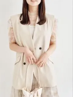 kana カナ チュール パフスリーブ ワイドパンツ オールインワン