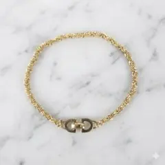 クリスチャンディオール CDバックル ツイストチェーン ブレスレット