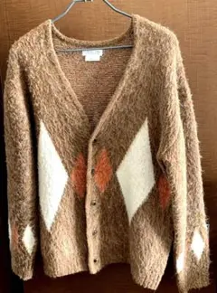 CIAOPANIC TYPY アーガイル柄 モヘア調カーディガン M