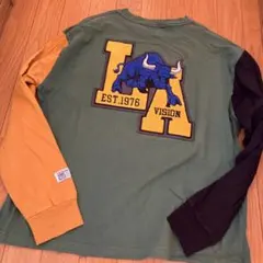 LA VISION カラーブロック長袖Tシャツ