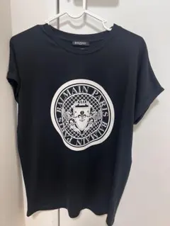 美品BALMAIN PARIS ロゴプリント Tシャツ ブラック　M バルマンのサムネイル