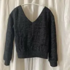 ROYAL PARTY☆ダークグレー☆ Vネック 長袖セーター☆フリーサイズ
