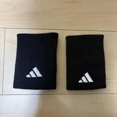 adidas ブラック リストバンド 2個セット