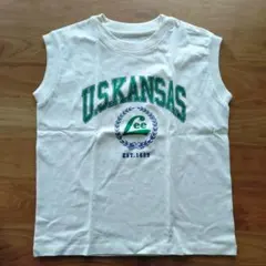 Lee ノースリーブ カレッジプリント　Tシャツ M