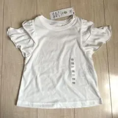 テマ楽COOL 肩あきTシャツ　女の子　白　110cmのサムネイル