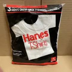 【デッドストック】 Hanes 赤ラベル メンズ クルーネックTシャツ L 3枚のサムネイル