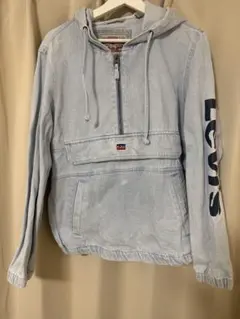 Levi's ライトブルー プルオーバーパーカー S アノラックパーカー