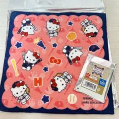 おまけ付き！サンリオ×侍ジャパンE賞 ハンドタオル ハローキティ➕G賞