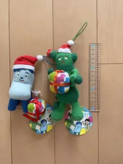 クリスマスぬいぐるみ　 サボさん・コッシーの2体セット