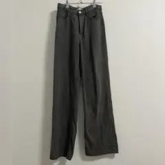 ZARA グレー Mサイズ相当 36 デニム パンツ　春夏秋冬
