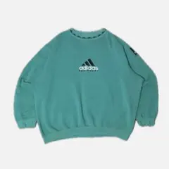 激レア　adidas EQUIPMENT 90s 銀タグ　刺繍ロゴ　スウェット