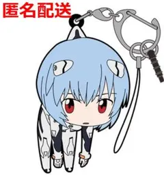 【新品】エヴァンゲリオン つままれストラップ　レイ　プラグスーツ　キーホルダー⑩のサムネイル
