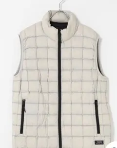 TAION クリーム キルティングベスト