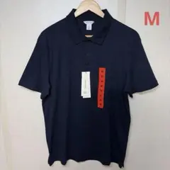 【新品】Calvin Klein メンズ 半袖 ポロシャツ ネイビー M