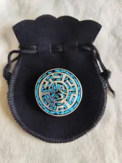 Mexicansilver MosaicTurquoise maze ペンダント