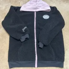 フリース ジャケット 黒とピンク ALTERNATIVE GIRLY