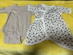 ベビー肌着　女の子　花柄&無地セット　出産準備　50 60 70 アプレレクール