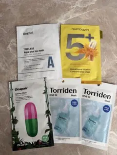 シートマスクセット 4種 Rep!el Torriden numbuzin