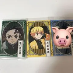 鬼滅の刃 スクエア缶バッジ 竈門炭治郎 我妻善逸